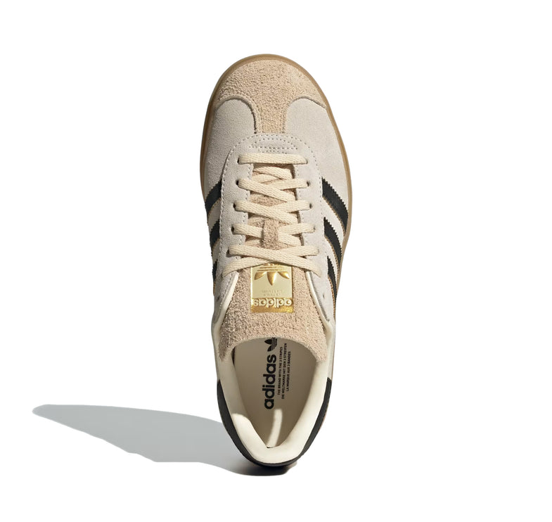 Adidas Women's Gazelle Bold Cream White/Core Black/Sand Strata JS3892