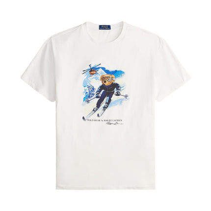 Polo Ralph Lauren Men's Classic Fit Polo Bear Jersey T-Shirt White/Active Bear