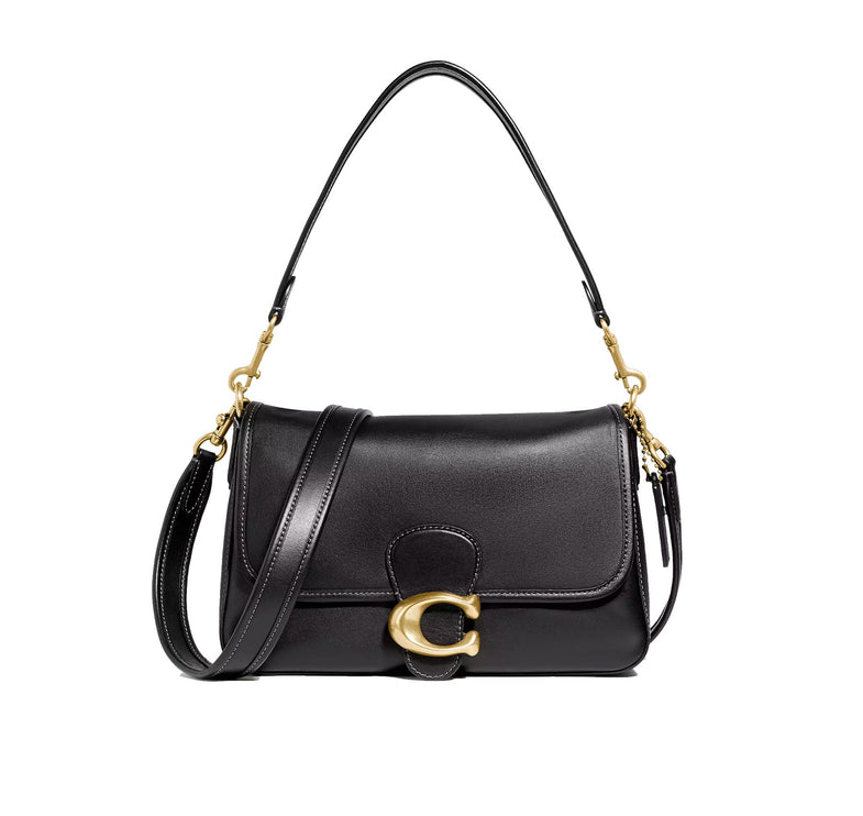 Coach Women's Soft Tabby Shoulder Bag Brass/Black