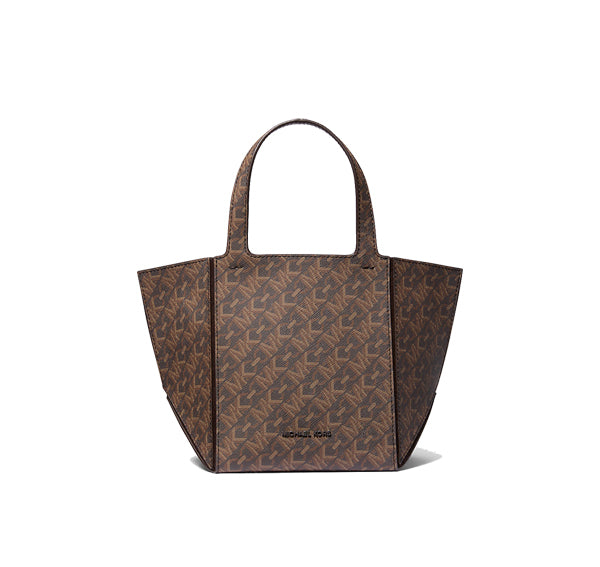 Michael Kors Women's Jordi Small Empire Monogram Tote Bag Brown