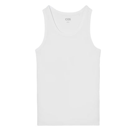 COS Women's Ribbed Tank Top White