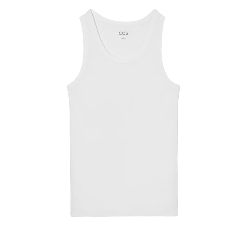 COS Women's Ribbed Tank Top White