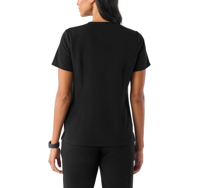 FIGS Women's Catarina One Pocket Scrub Top Black