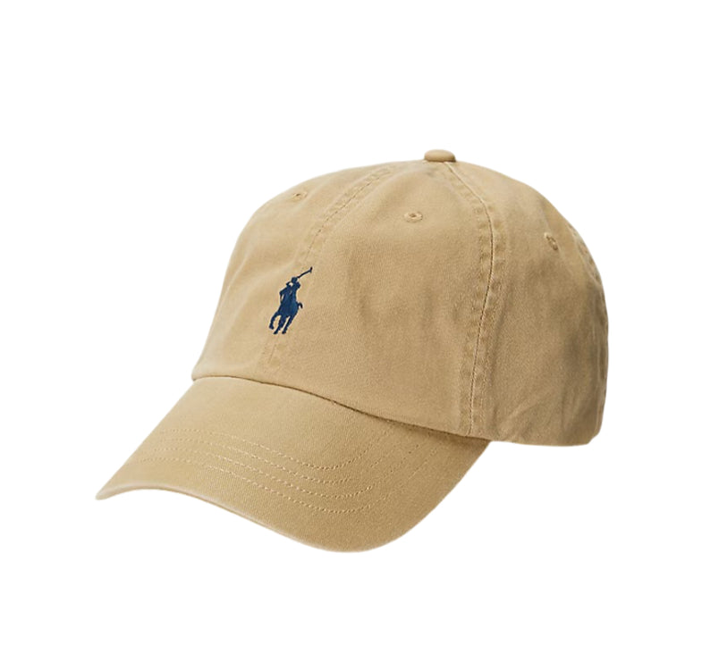 Polo Ralph Lauren Unisex The Iconic Cotton Chino Ball Cap Tan/Newport Navy