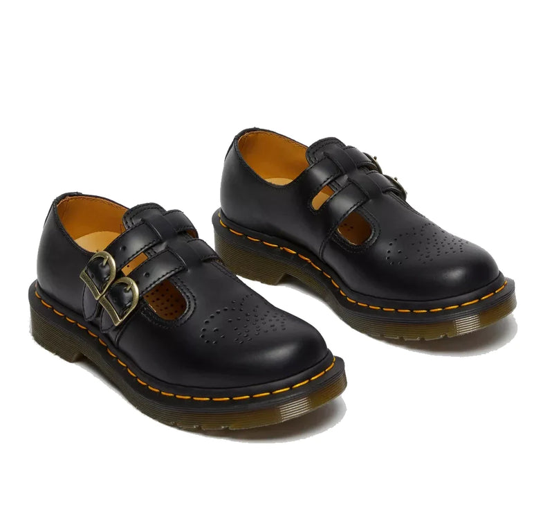 Dr. Martens Women's 8065 Smooth Leather Mary Jane Shoes Black