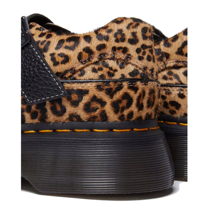 Dr. Martens Women's Buzz Leopard Mary Jane Shoes Light Tan