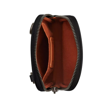 Coach Unisex Aden Crossbody Bag In Signature Canvas Gunmetal/Charcoal/Black