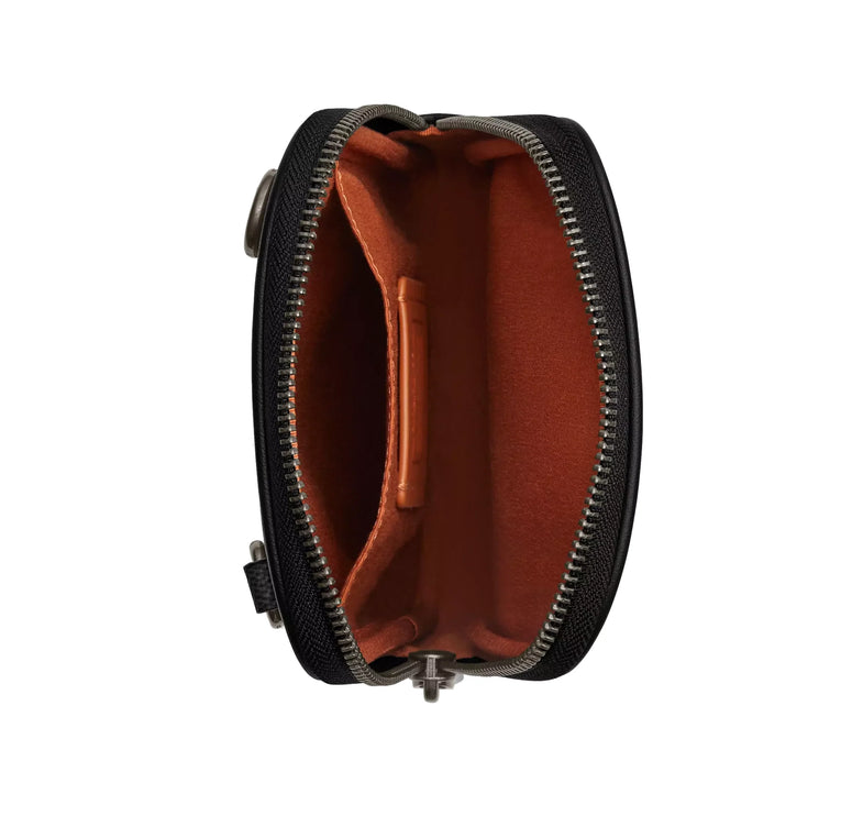 Coach Unisex Aden Crossbody Bag In Signature Canvas Gunmetal/Charcoal/Black