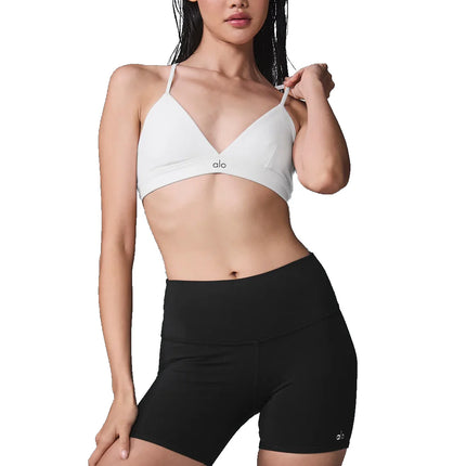 alo Women's Splendor Bra White/Black