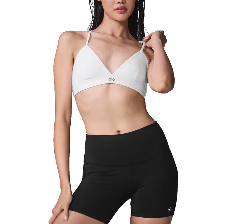 alo Women's Splendor Bra White/Black