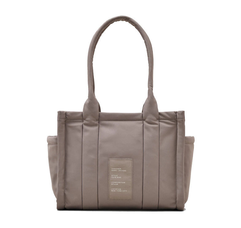 Marc Jacobs Women's The Puffy Nylon Medium Tote Bag Cement