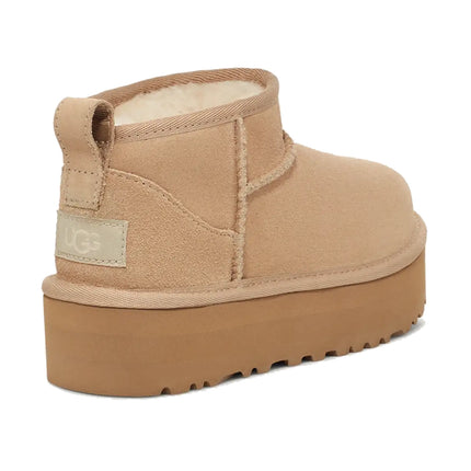 UGG Classic Ultra Mini Platform çocuk botu, bej (sand) süet