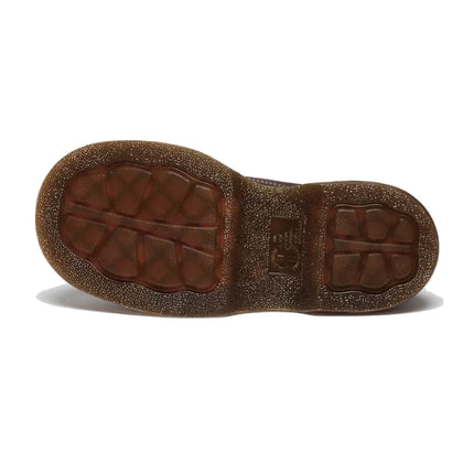 Dr. Martens Women's Buzz 5 Eye Grizzly Leather Shoes Dark Brown