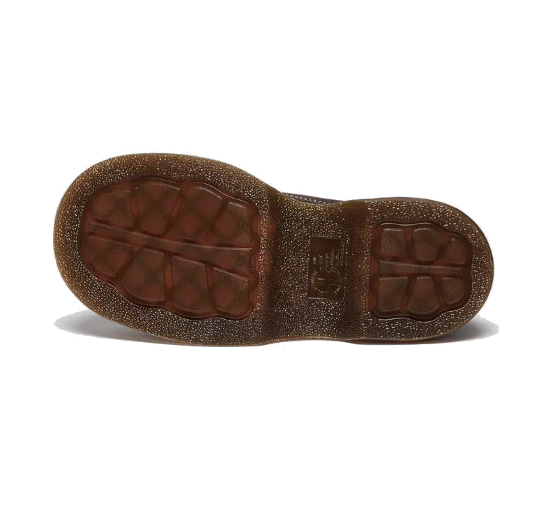 Dr. Martens Women's Buzz 5 Eye Grizzly Leather Shoes Dark Brown