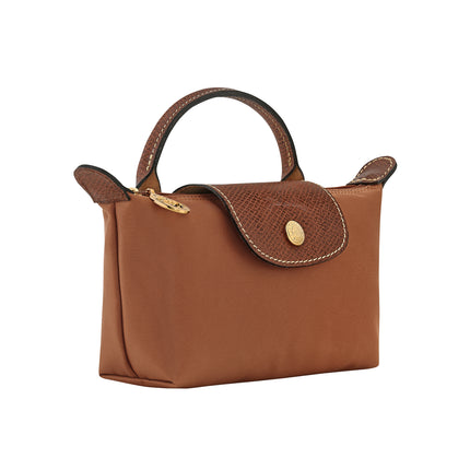 Longchamp Women's Le Pliage Original Pouch With Handle Cognac