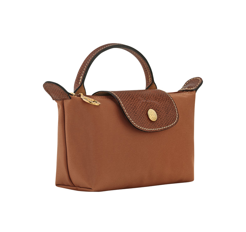 Longchamp Women's Le Pliage Original Pouch With Handle Cognac