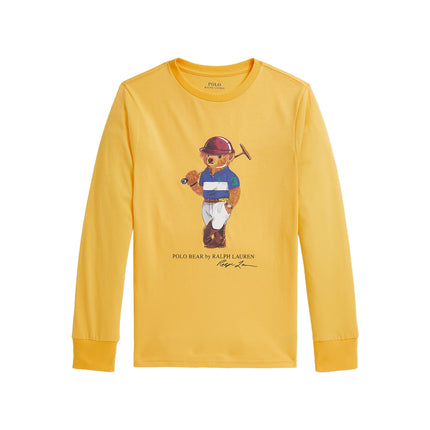 Polo Ralph Lauren Boy's Polo Bear Cotton Long-Sleeve Tee Chrome Yellow