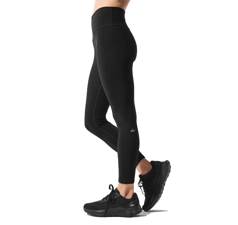 alo Women's Alosoft High-Waist 7/8 Highlight Legging Black