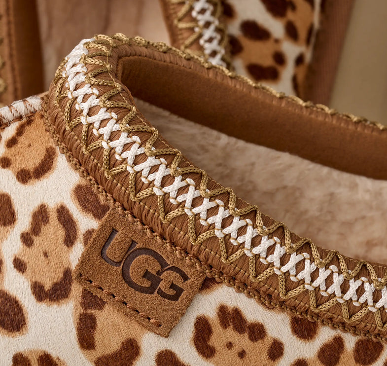 UGG Tazz II kadın terliği, leopar süet