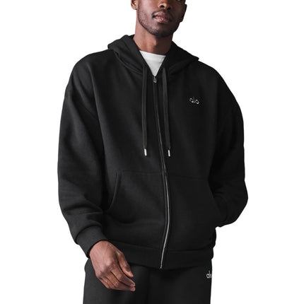 alo Men's Accolade Full Zip Hoodie Black