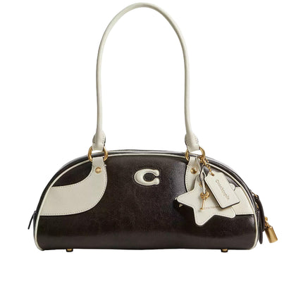 Coach Women's Bowling Shoulder Bag Black & White