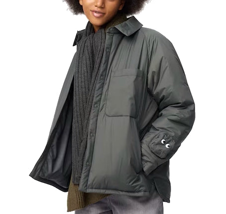 Uniqlo Women's Pufftech Shirt Jacket 56 Olive