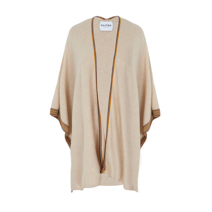 KUJTEN Women's Cashmere Poncho Bayi Organic