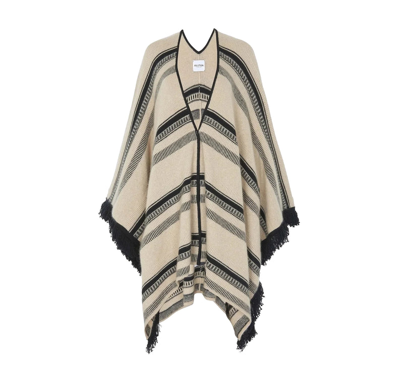 KUJTEN Women's Cashmere Cape Avital Organic