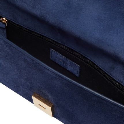 DeMellier London Women's The Vancouver Clutch Navy Suede