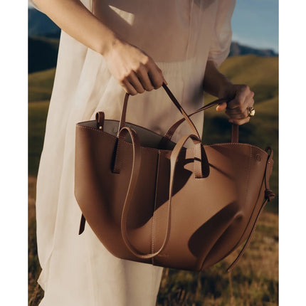 Polène Women's Cyme Mini Edition Textured Camel