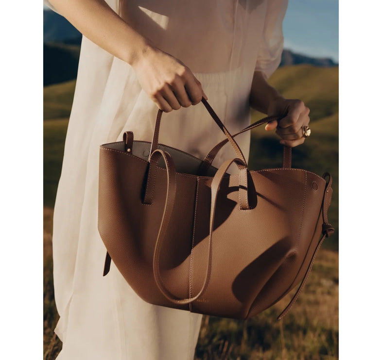 Polène Women's Cyme Mini Edition Textured Camel