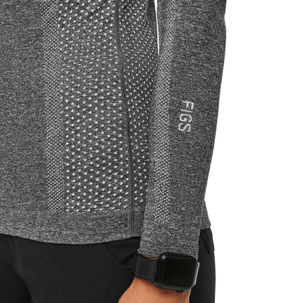 FIGS Women's Salta Seamless Longsleeve Underscrub Graphite