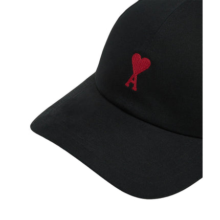 AMI Alexandre Mattiussi Unisex Ami De Coeur Embroidery Cap Black