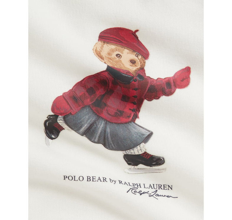 Polo Ralph Lauren Baby Polo Bear Fleece Dress & Bloomer Trophy Cream