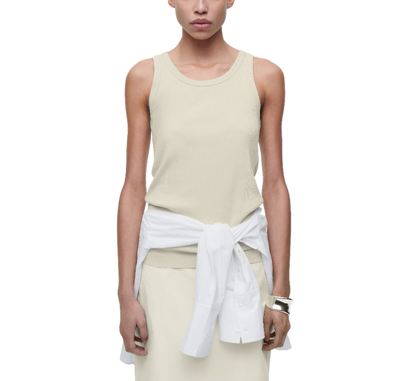 COS Women's Ribbed Tank Top Pistachio