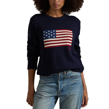 Polo Ralph Lauren Unisex The Iconic Flag Sweater Hunter Navy