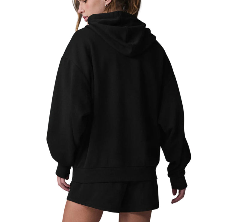alo Women's Accolade Full Zip Hoodie Black