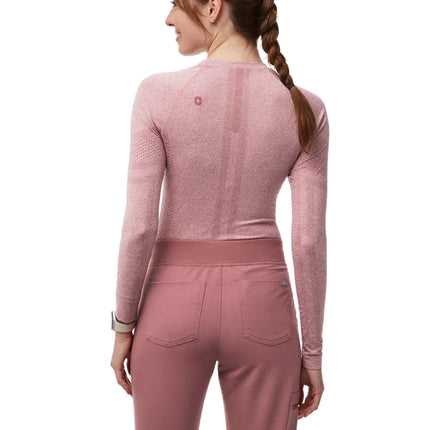 FIGS Women's Salta Seamless Longsleeve Underscrub Mauve