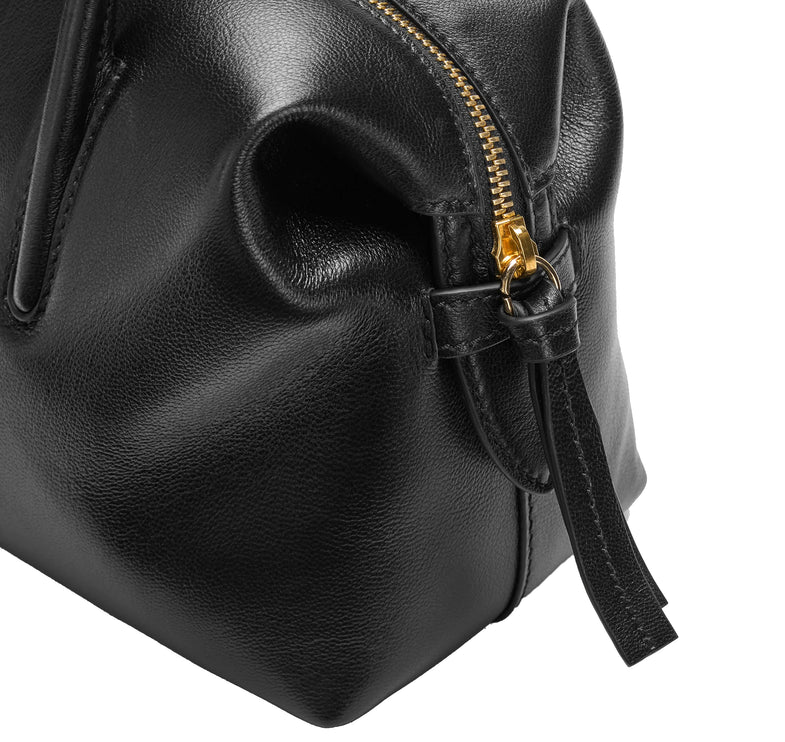 DeMellier London Women's The Small Stockholm Black Fine Grain