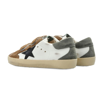 Golden Goose Grade School Old Sneakers with White/Taupe Multi