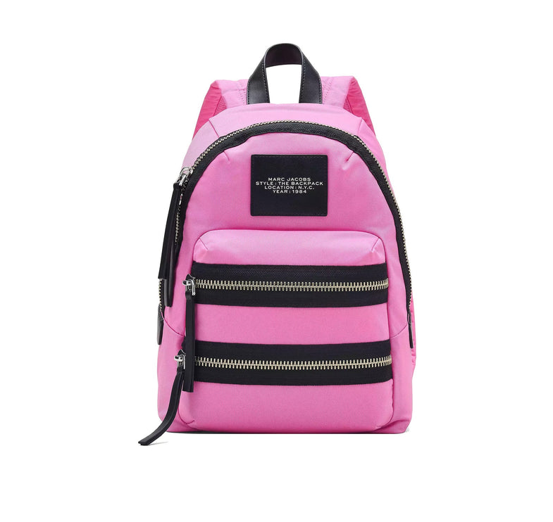 Marc Jacobs Women's The Biker Nylon Medium Backpack Bow Pink