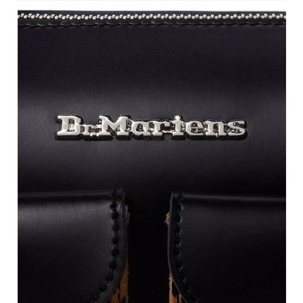 Dr. Martens Leopard Print Hair On Top Handle Bag Black/Tan
