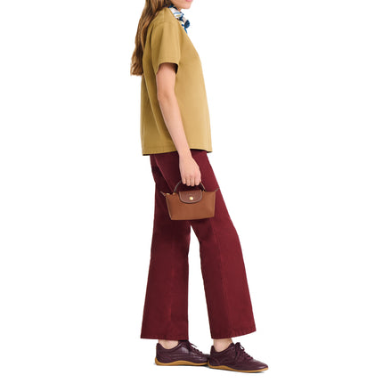 Longchamp Women's Le Pliage Original Pouch With Handle Cognac