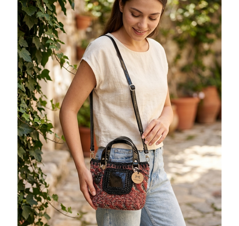Sienna D’or Terra Noir Mini Handwoven Multitone - Hemen Kargoda