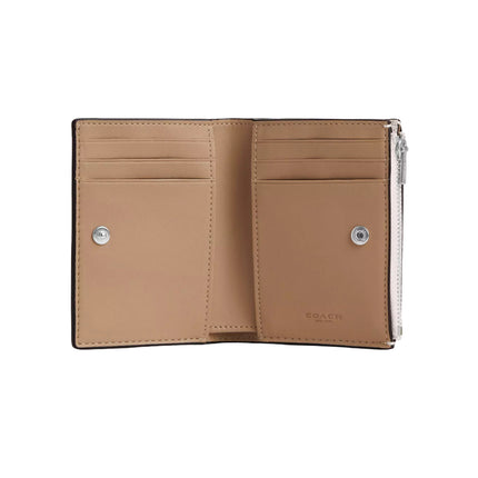 Coach Women's Bifold Wallet Silver/Chalk