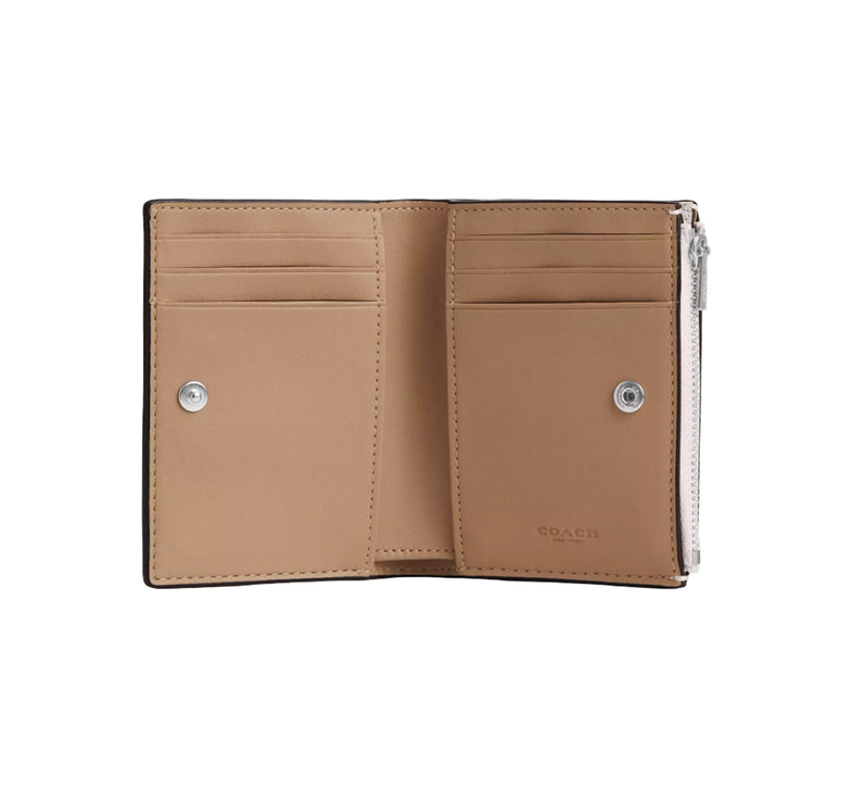 Coach Women's Bifold Wallet Silver/Chalk