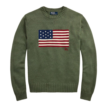 Polo Ralph Lauren Unisex The Iconic Flag Sweater Camouflage Melange