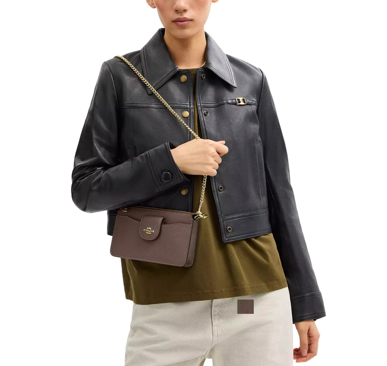 Coach Women's Poppy Crossbody Bag Gold/Dark Stone