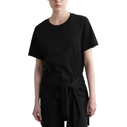 COS Women's Crew-Neck Cotton T-Shirt Black