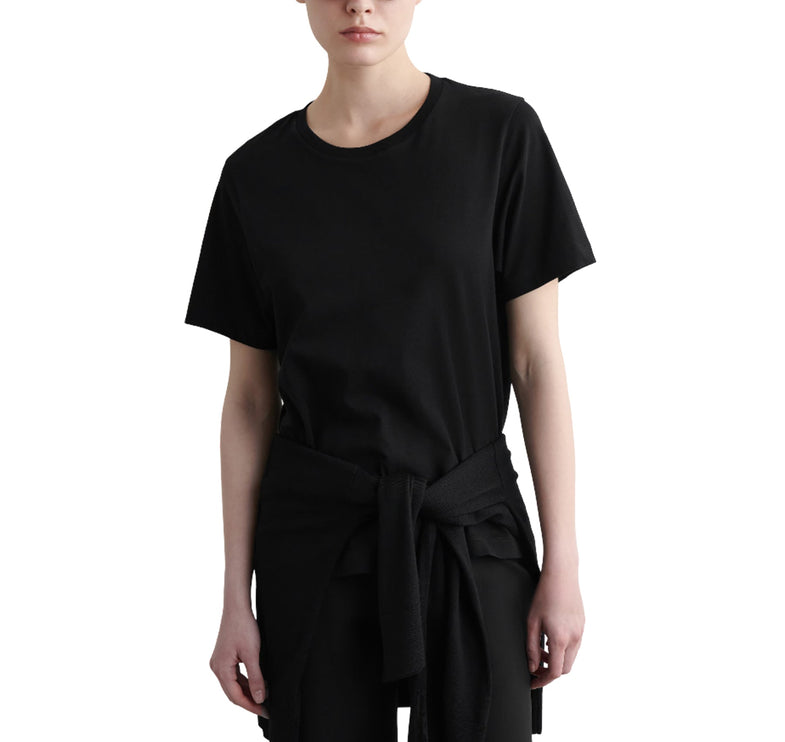 COS Women's Crew-Neck Cotton T-Shirt Black